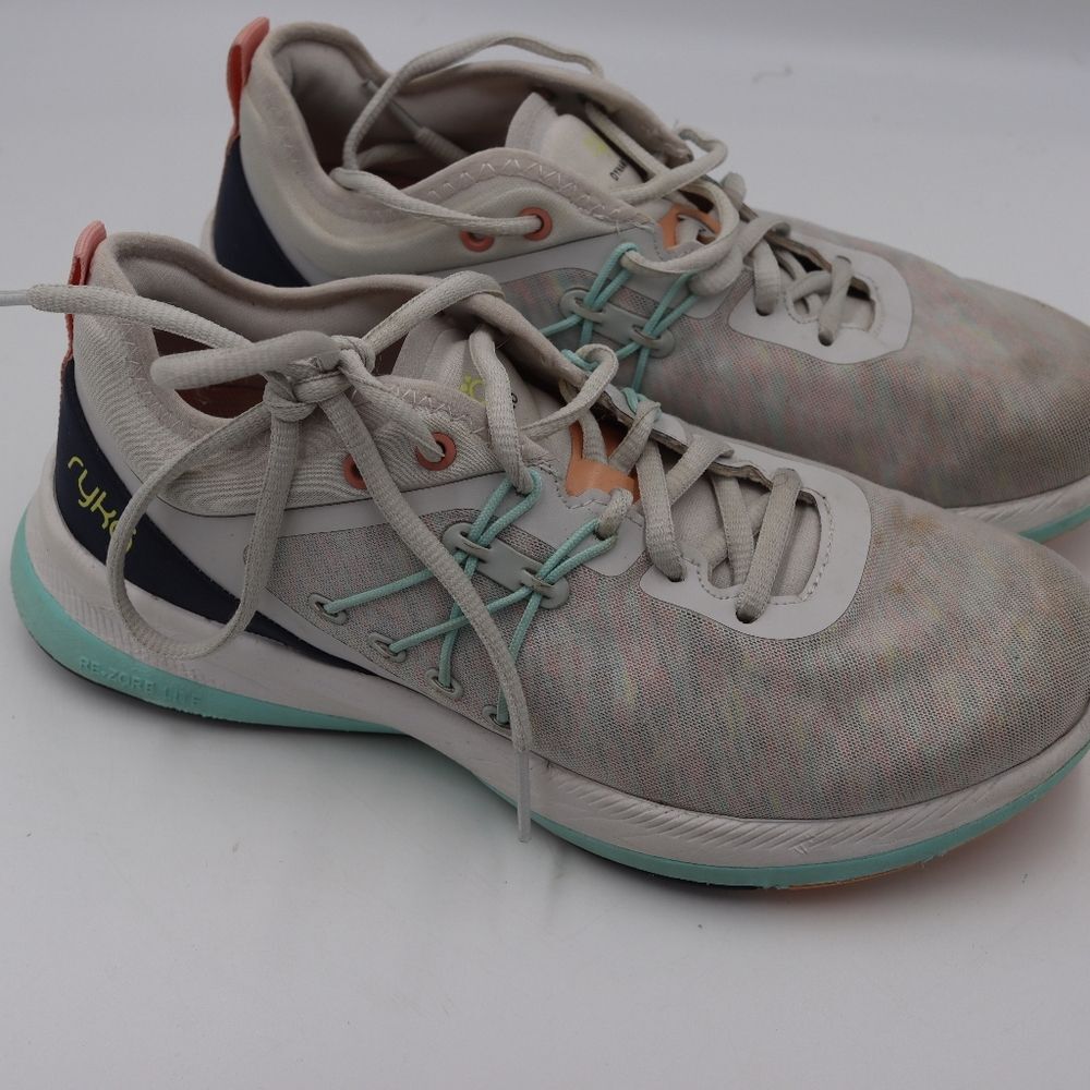 Ryka Dynamic Pro Women's 6.5 Training Sneakers Gray Teal Lightweight